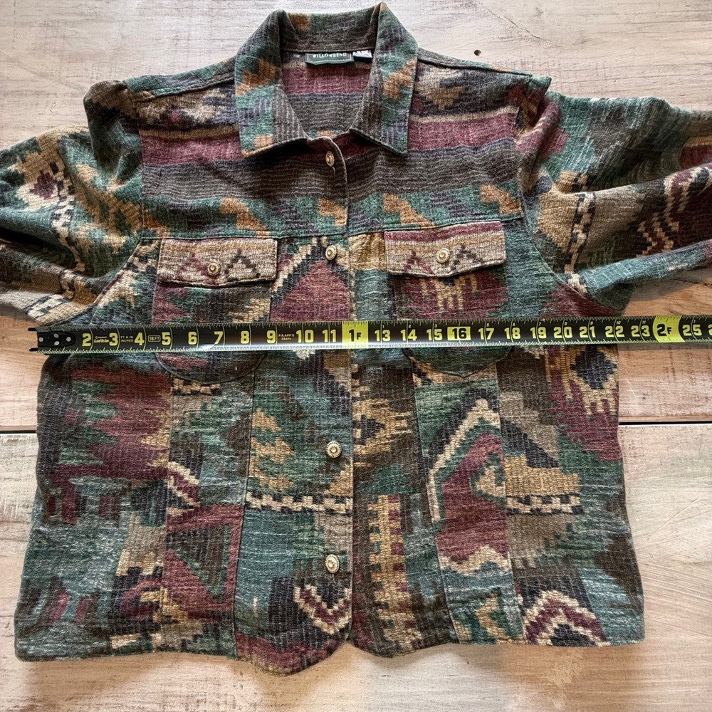 Aztec Pattern Button-Up Jacket in Multi-Color - Picture 6 of 7